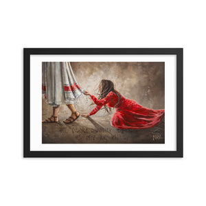 Touching the hem of Jesus | Paper Prints
