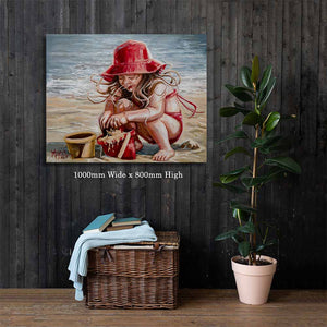 Girl in Red | Luxury Canvas Prints