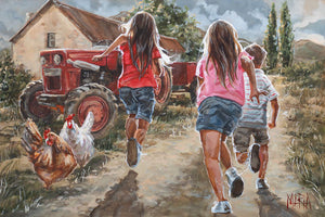 Running Home | Luxury Canvas Prints