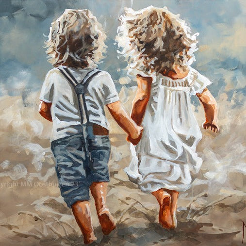 Little ones on the run | Paper Prints