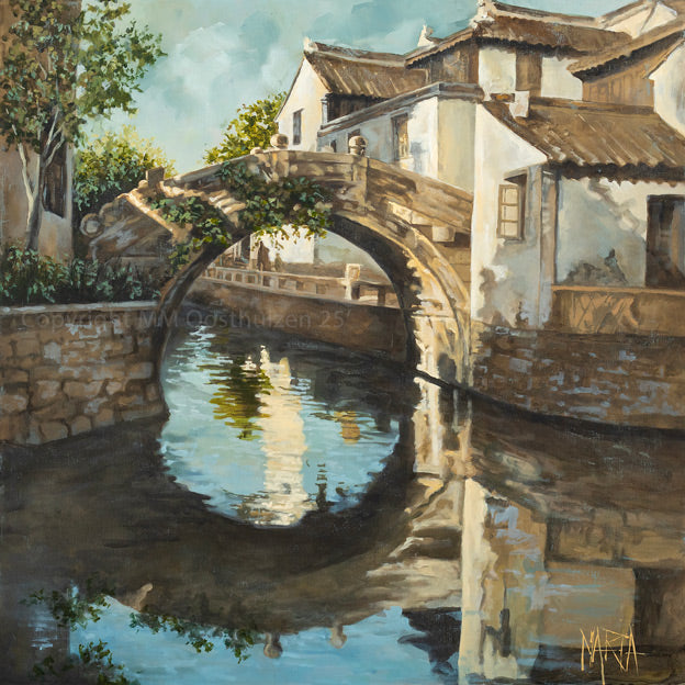 Corfu Lakeside (2) | Original Art