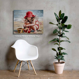 Girl in Red | Luxury Canvas Prints