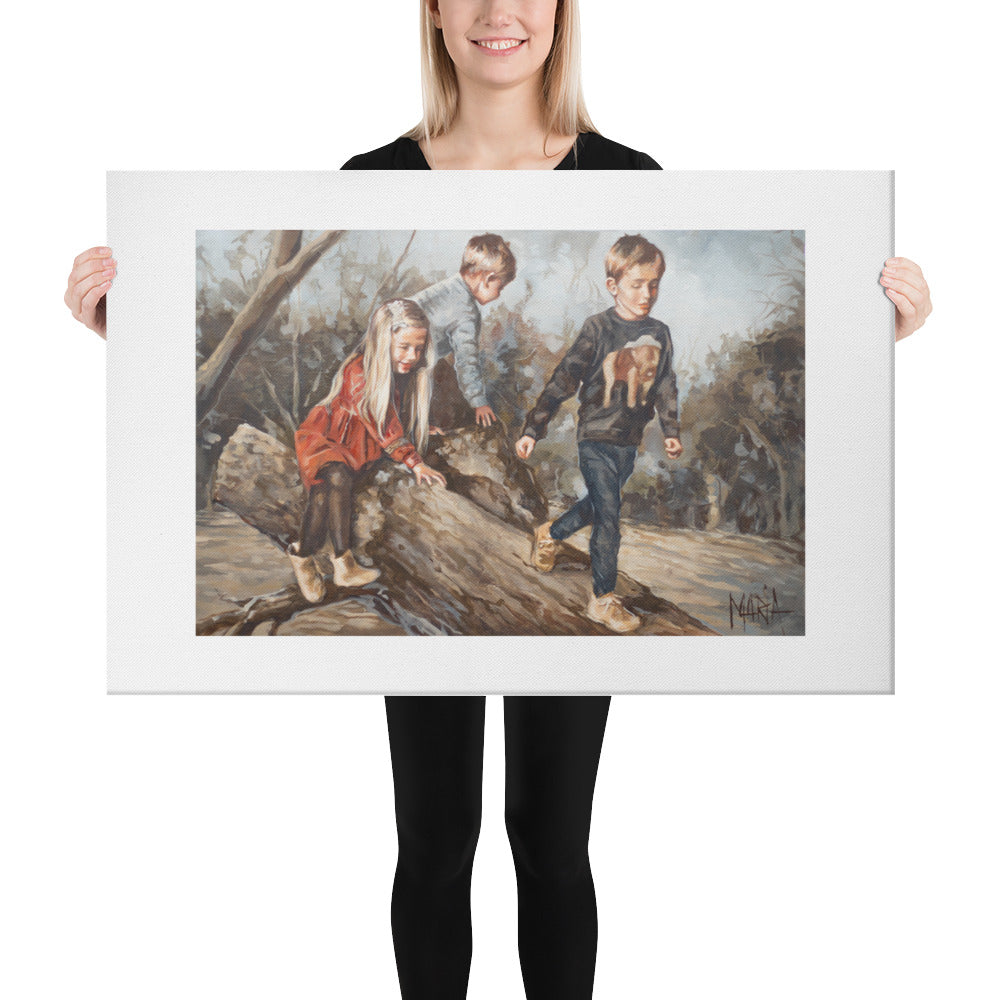 On the tree trunk | Canvas Prints