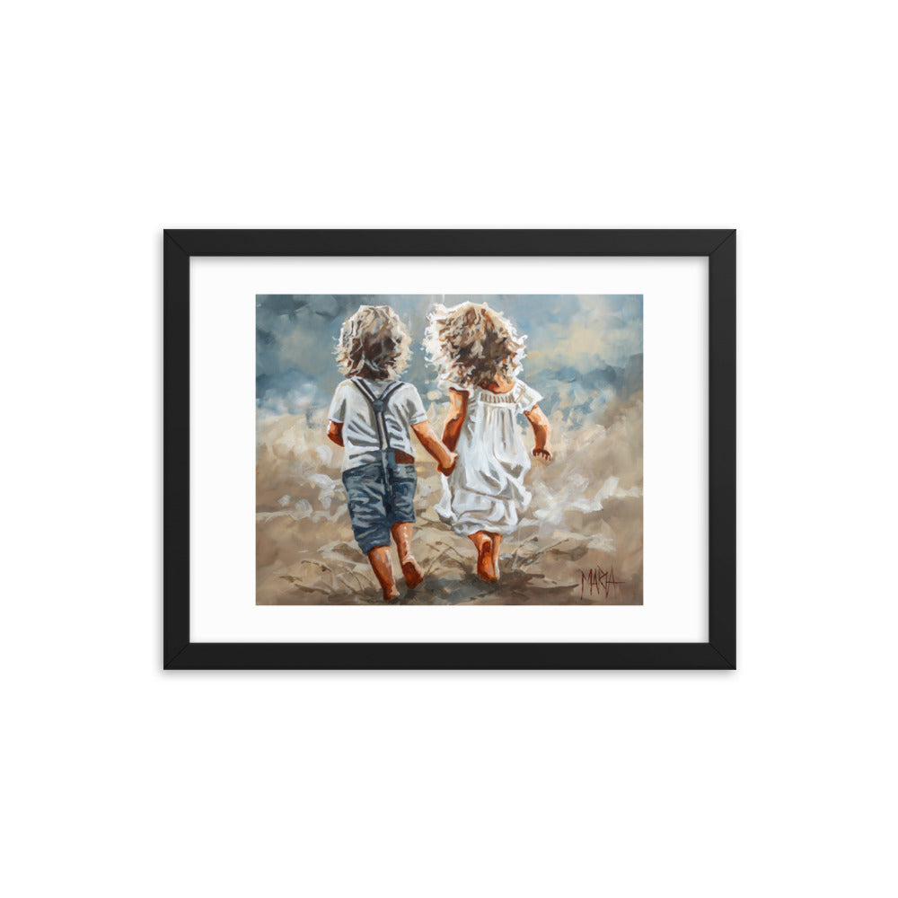 Little ones on the run | Paper Prints