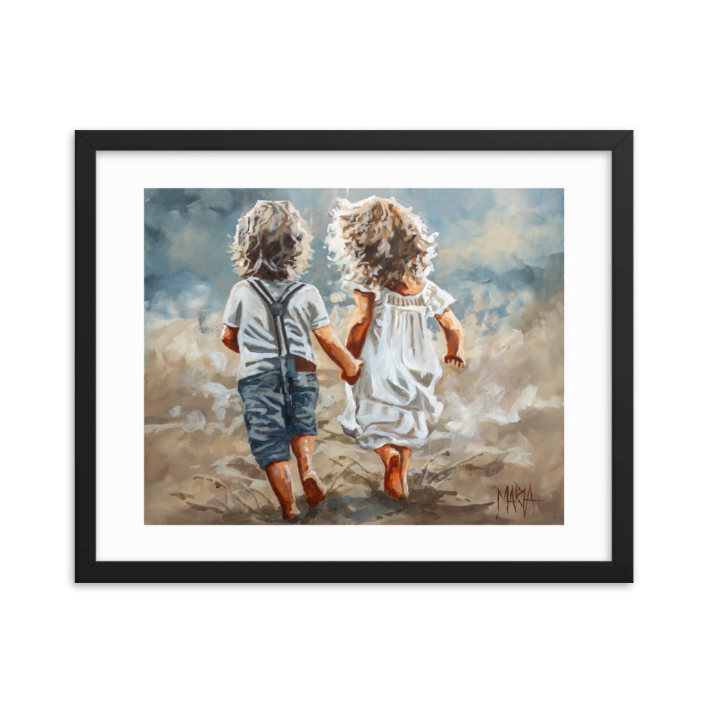 Little ones on the run | Paper Prints