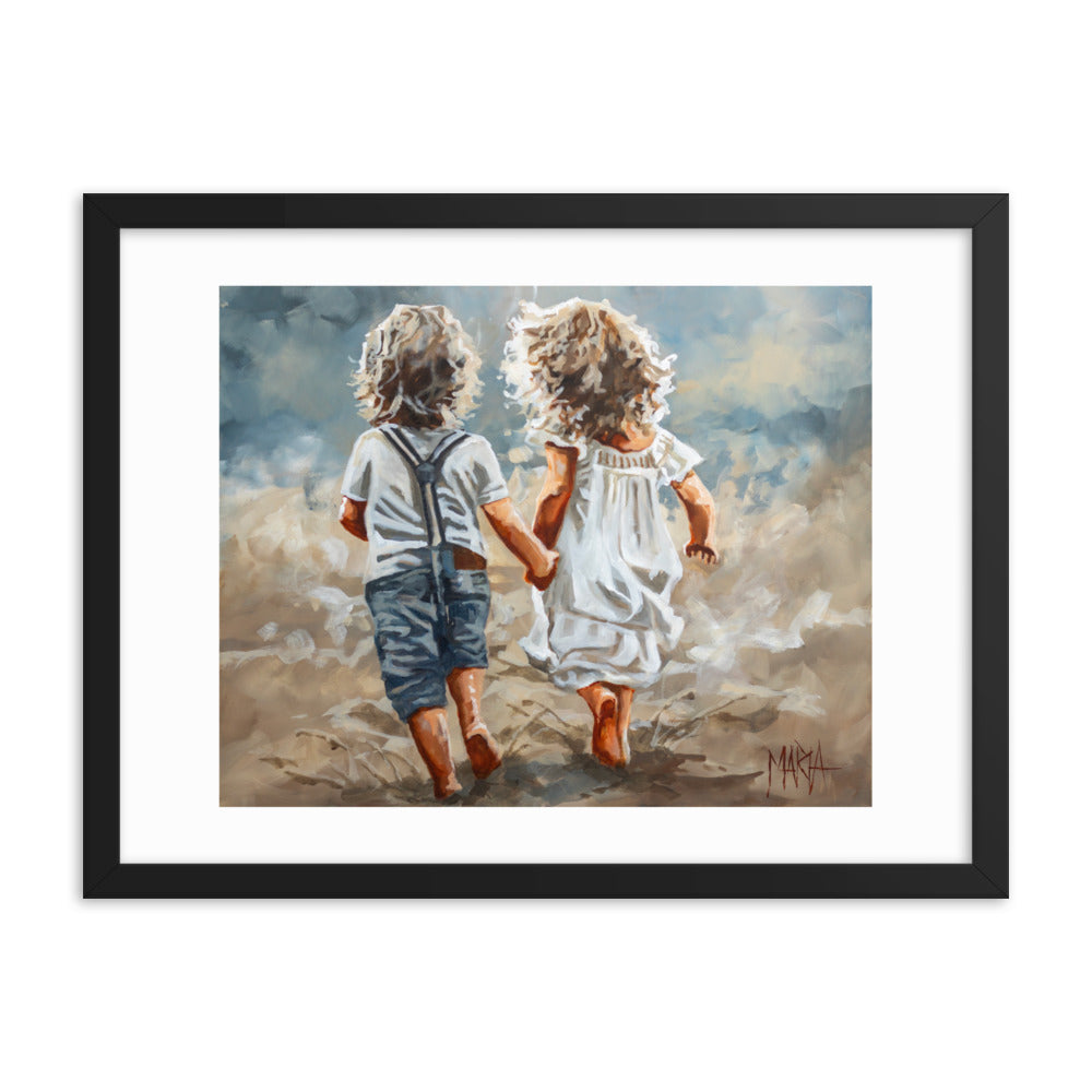 Little ones on the run | Paper Prints