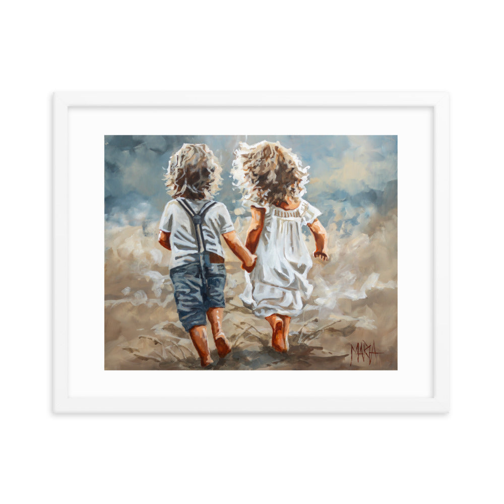 Little ones on the run | Paper Prints