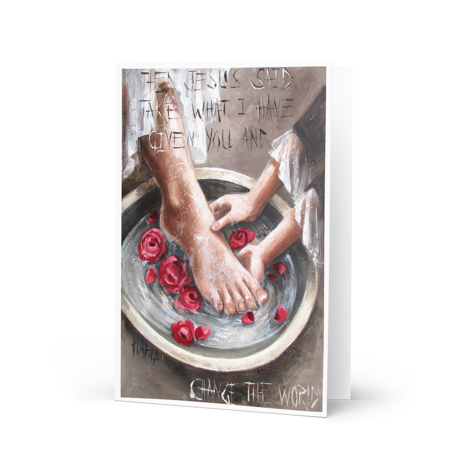 Washing Feet II | Greeting Card