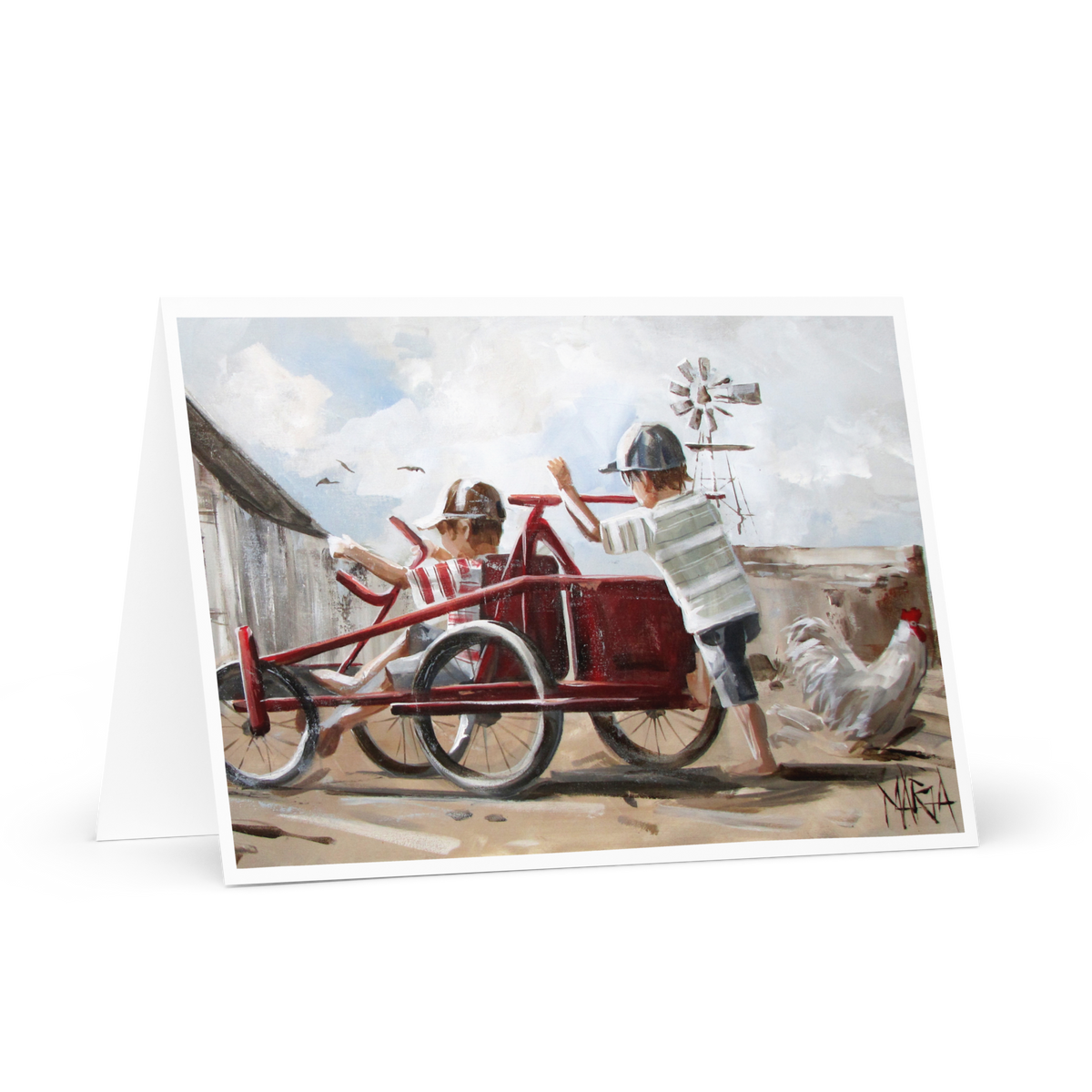 The Racing Car | Greeting Card
