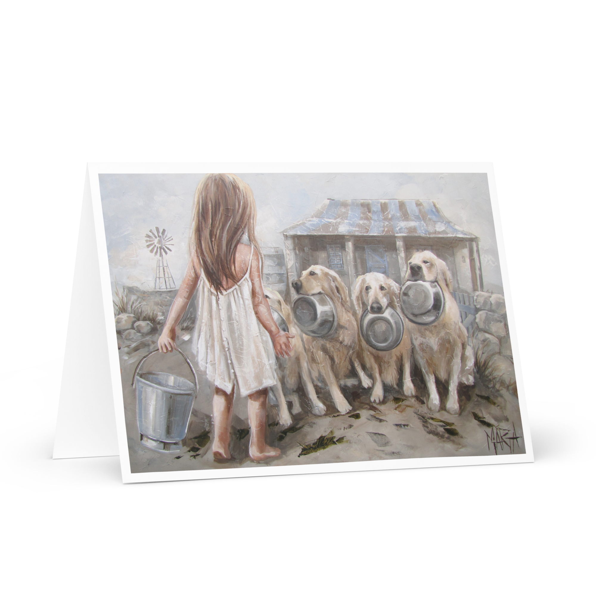 Labradors on the Farm | Greeting Card
