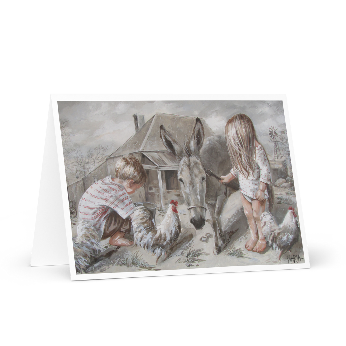 The Small Donkey | Greeting Card