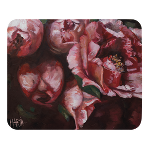 Crimson in Bloom | Mouse pad