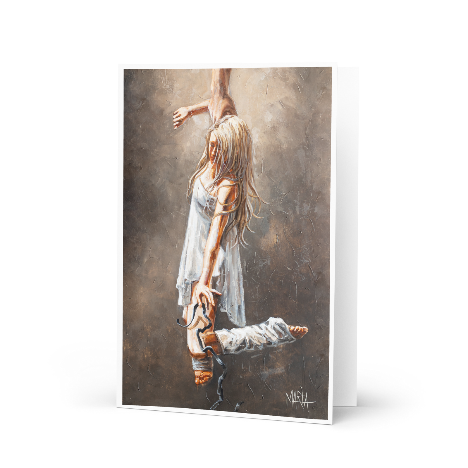 He lifted me from the deepest waters | Greeting Card