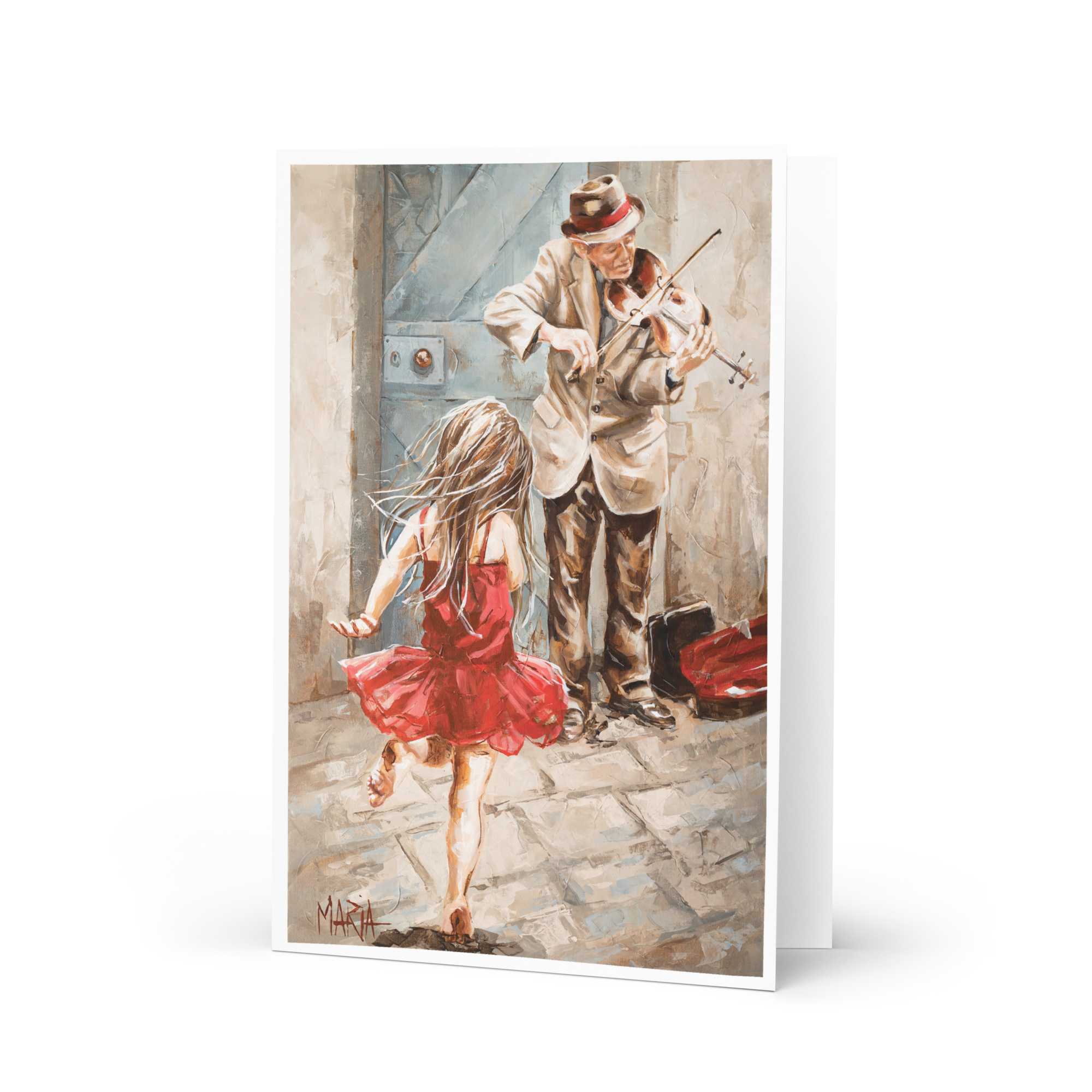 The Violin Player | Greeting Card