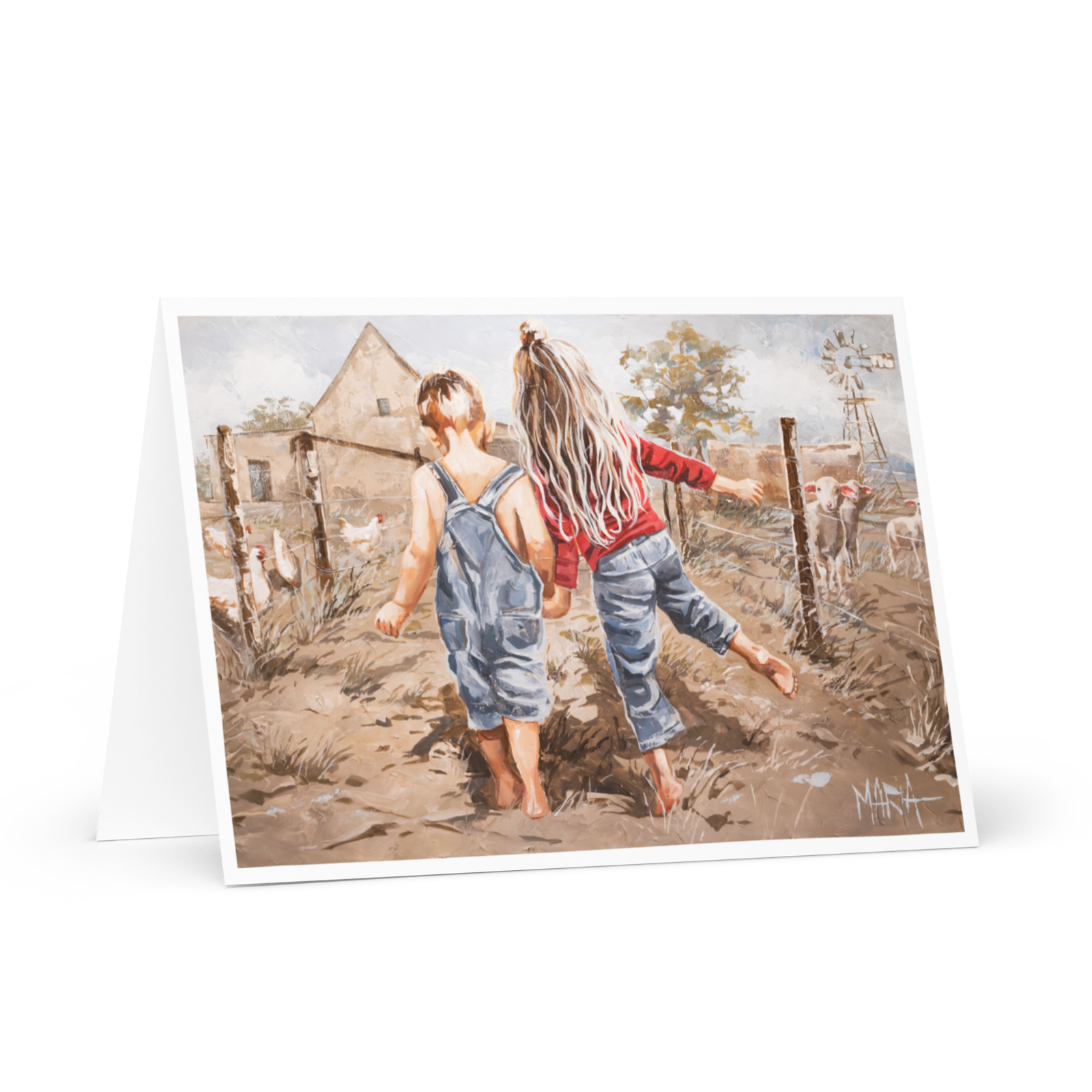 Walk in the garden | Greeting Card