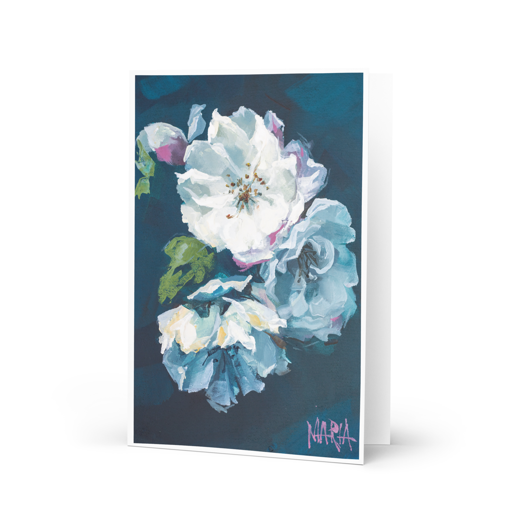 Purplish white | Greeting Card