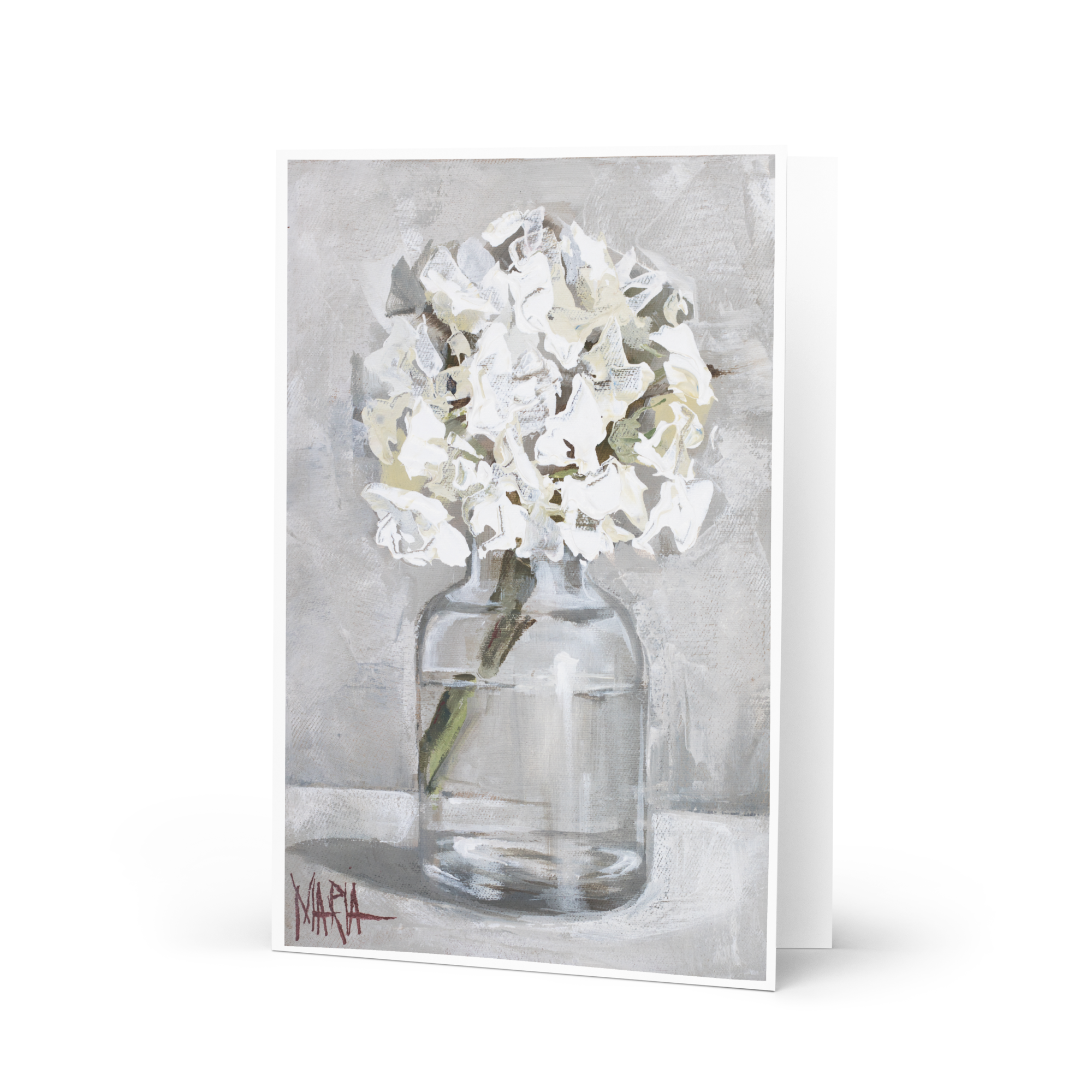 White | Greeting Card