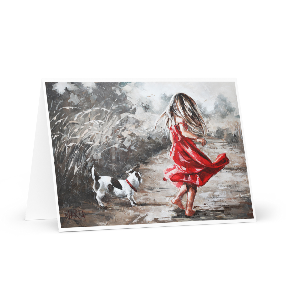 Dancing on the way | Greeting Card