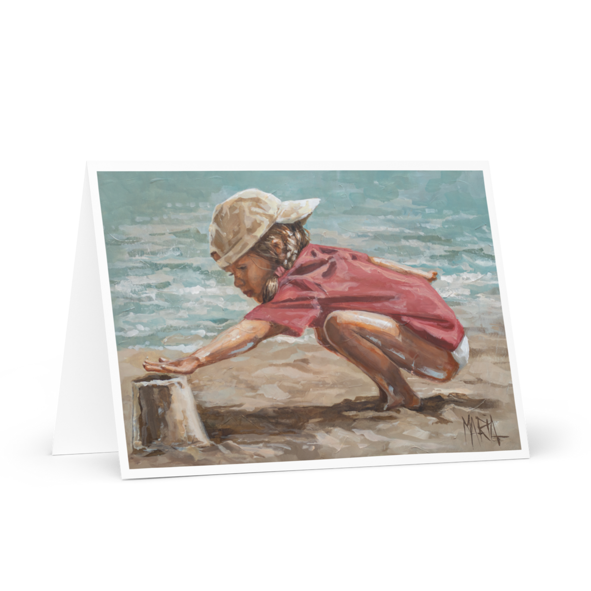 Sand Castles Greeting Card House of Maria
