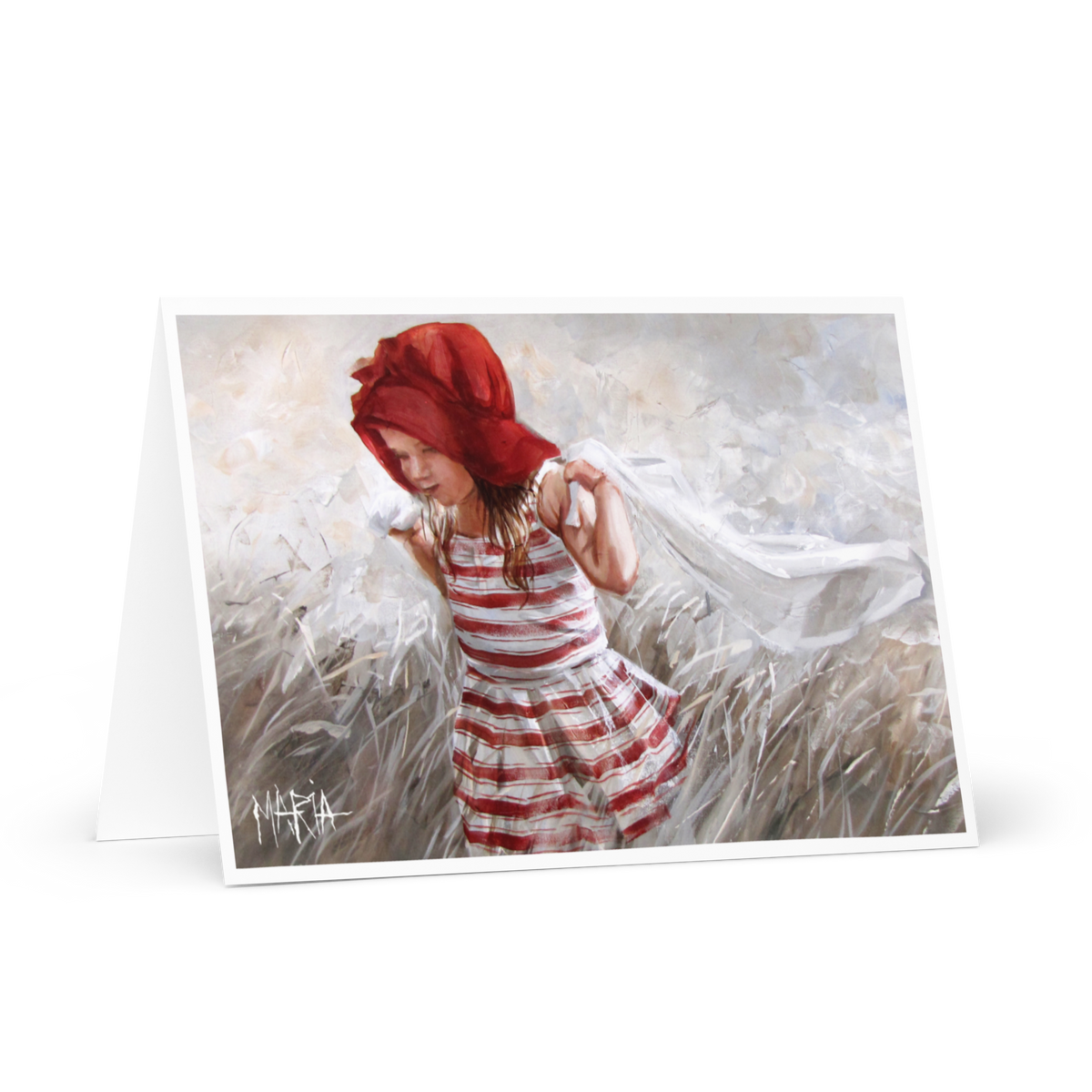 Run in the field | Greeting Card