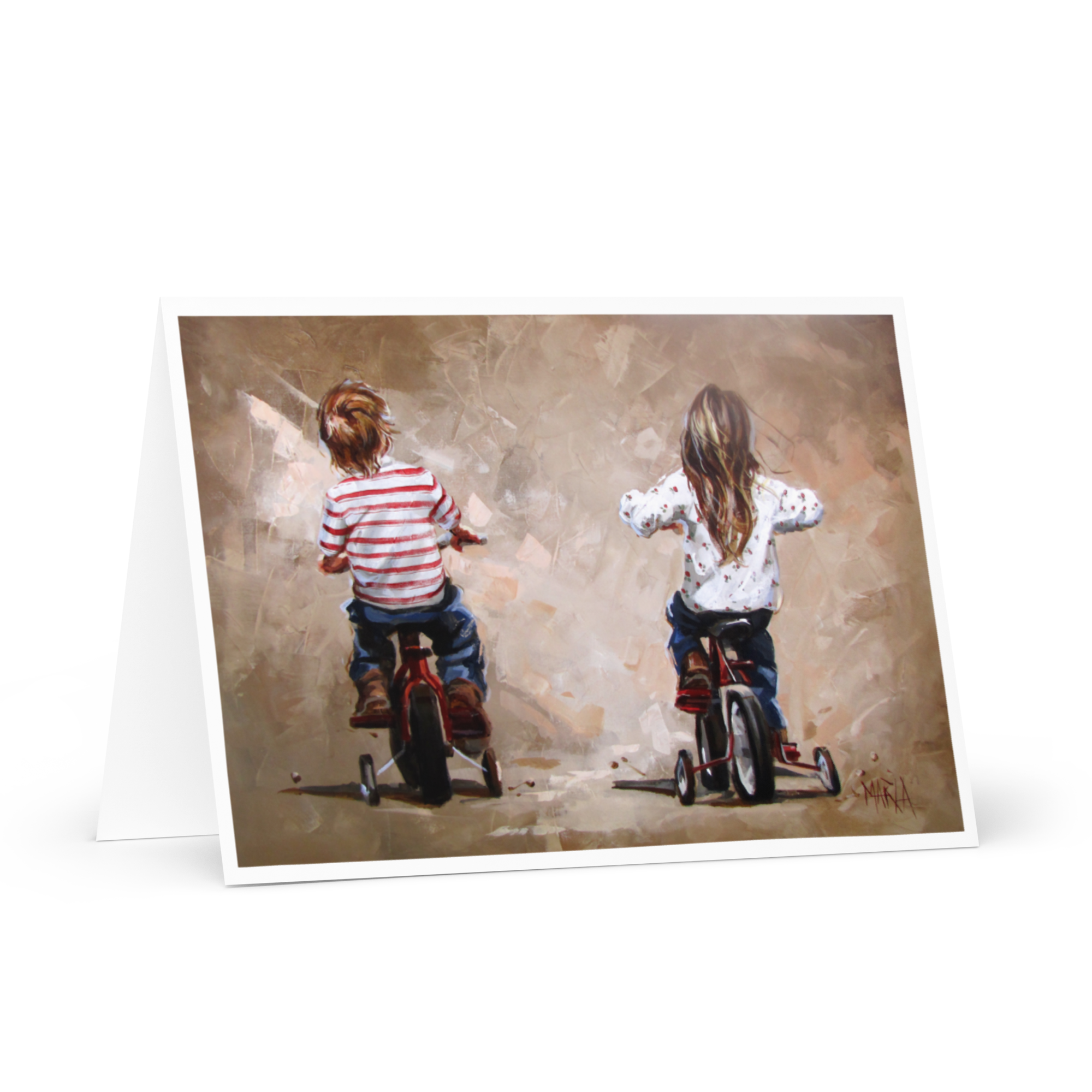 Tricycle Race | Greeting Card