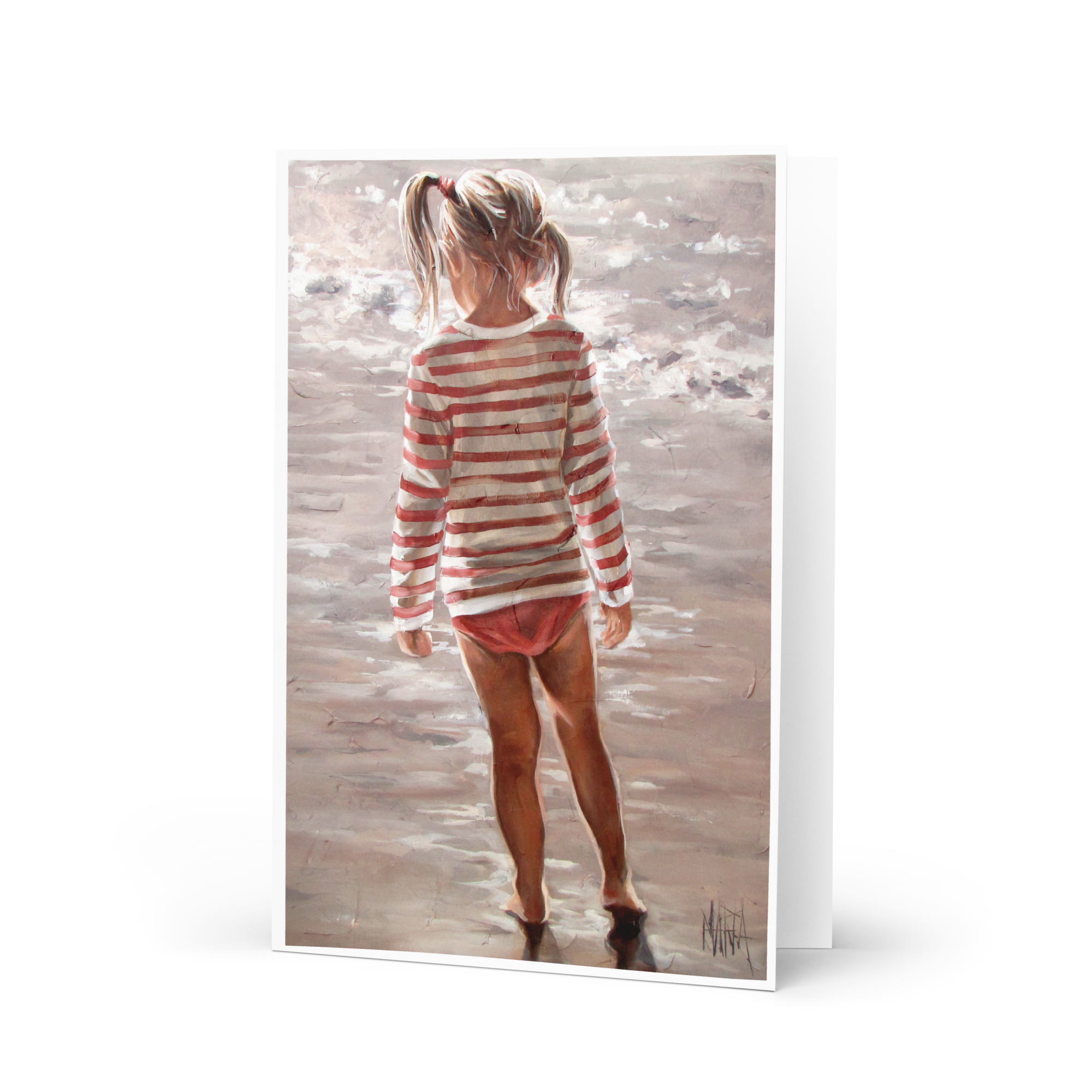 Searching for Shells | Greeting Card