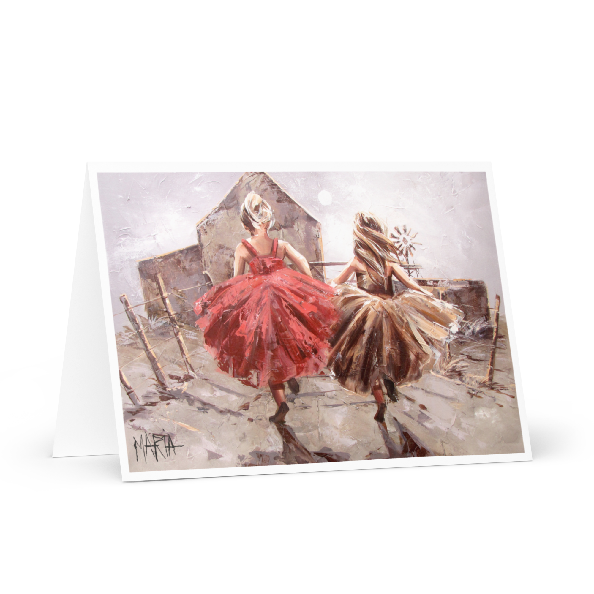 Tutus on the farm | Greeting Card